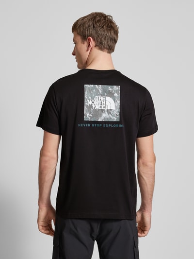 The North Face T-shirt met labelprint Zwart - 5