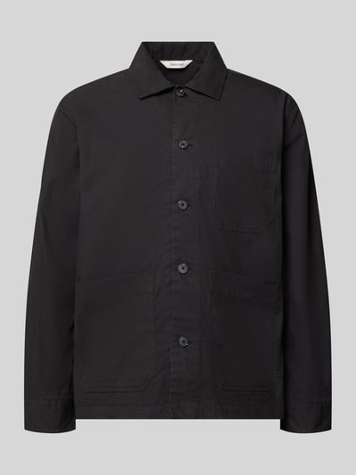 Selected Regular Fit Freizeithemd aus Baumwoll-Mix Modell 'MOTTO' Black 1
