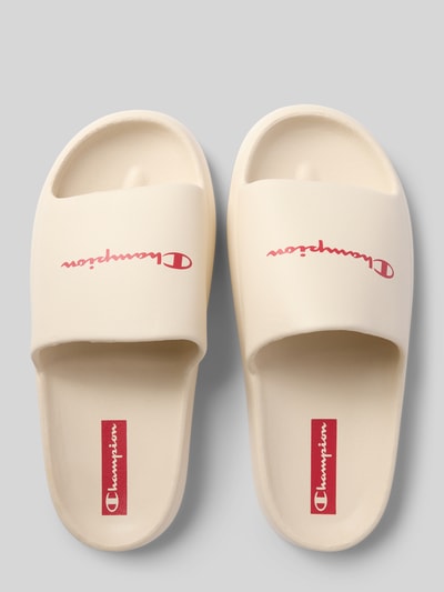 CHAMPION Slides mit Logo-Print Offwhite 3