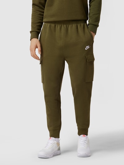 Nike Standard Fit Sweatpants mit Label-Stitching Oliv 4