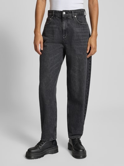 Tommy Jeans Wide fit jeans van katoenmix, model 'JEANIE BALLOON' Antraciet - 4