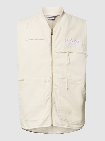 KARL KANI Gilet in patchworklook Offwhite - 2