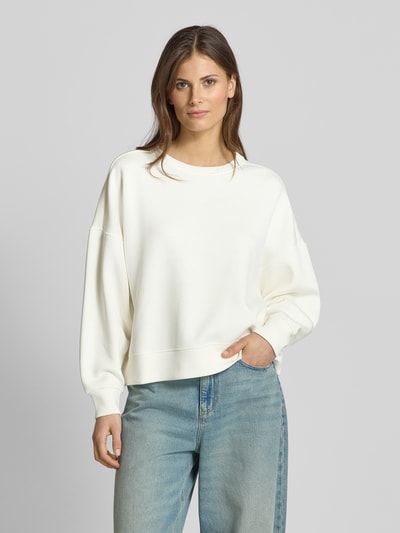 MSCH Copenhagen Sweatshirt mit überschnittenen Schultern Modell 'Dalvina Ima Q' Offwhite 4