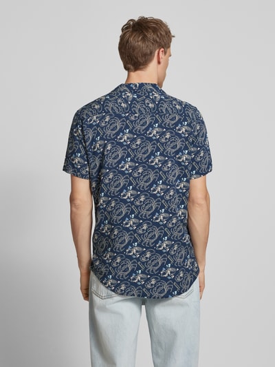 Blend Slim Fit Freizeithemd mit Reverskragen Modell 'ASCOT' Marine 5