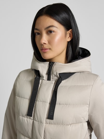 Amber & June Steppmantel mit Kapuze Kitt 3