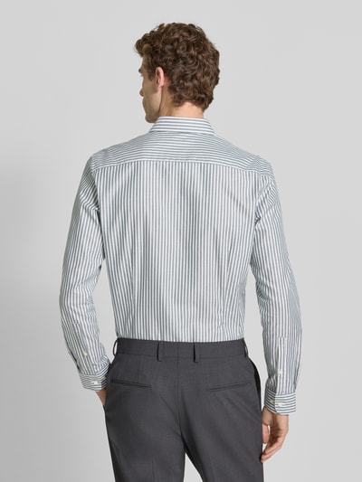 Jake*s Koszula biznesowa o kroju slim fit z bawełny z kołnierzykiem typu cutaway Ciemnozielony 5