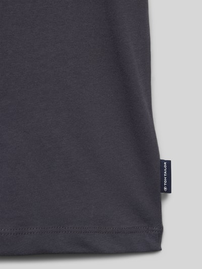 Tom Tailor Regular fit T-shirt van puur katoen Grafiet - 2