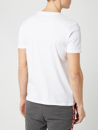 Alpha Industries T-Shirt mit Label-Print Weiss 5