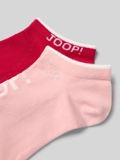 JOOP! Collection Krótkie skarpety damskie JOOP! Collection;Mieszanka bawełny z dodatkiem streczu;Prążkowane ściągacze;Detale z logo;Zestaw 2 szt. Mocnoróżowy 2