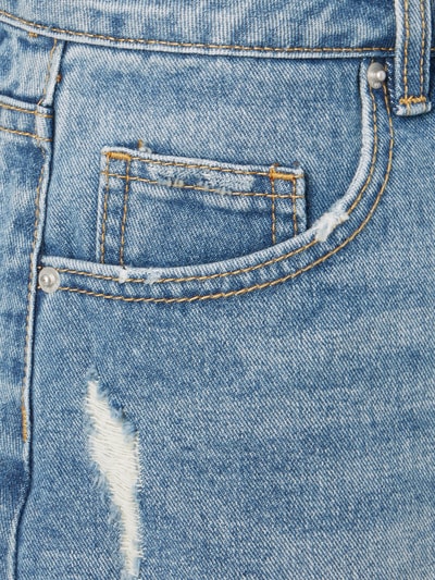 Review Jeansrock im Destroyed Look  Blau 3