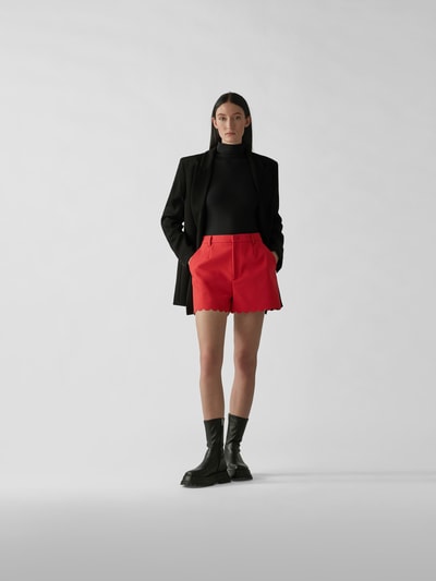 RED Valentino Shorts mit Muschelsaum Hellrot 1