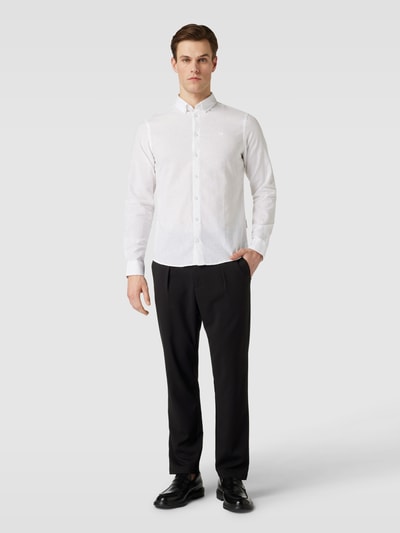 Casual Friday Relaxed fit chino met elastische band, model 'MARC' Zwart - 1
