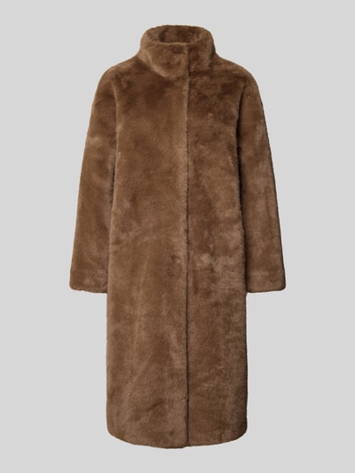 JOOP! Lange jas met imitatiebont Middenbruin - 2