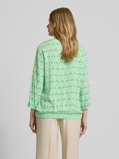 Betty Barclay Regular fit blouse met druppelvormige hals Olijfgroen - 5