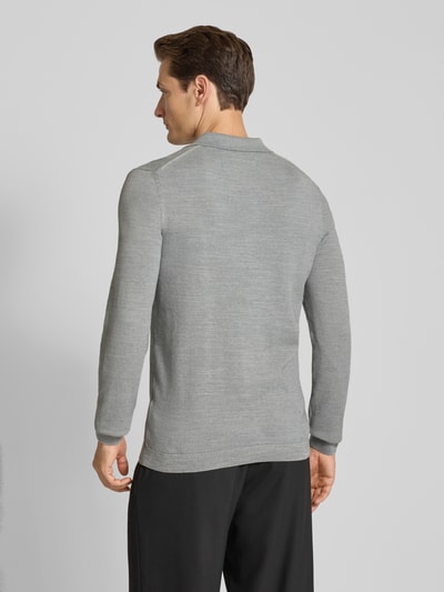 Marc O'Polo Regular Fit Strick-Shirt aus reiner Baumwolle Hellgrau 5