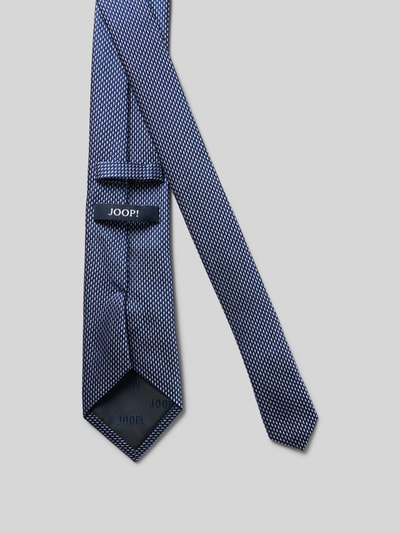 JOOP! Collection Stropdas van zijde in all-over look (8 cm) Marineblauw - 2