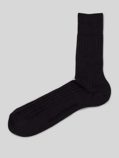 Falke Strümpfe mit Bio-Baumwolle Modell 'MILANO' Black 1