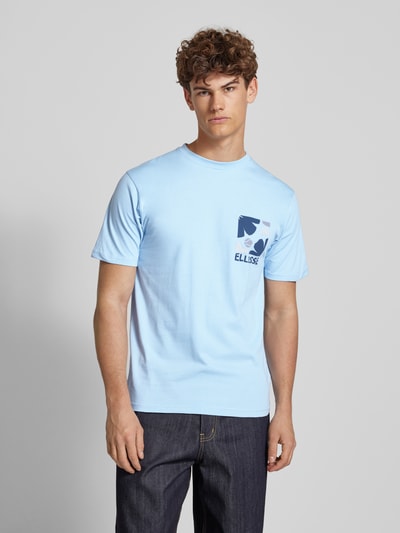 Ellesse T-shirt met labelprint, model 'IMPRONTA' Lichtblauw - 4