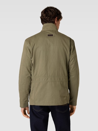 Barbour Jack met opstaande kraag, model 'SANDERLI' Olijfgroen - 5