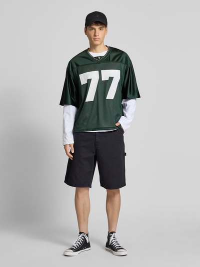 REVIEW Trikot mit Label-Stitching Dunkelgruen 1