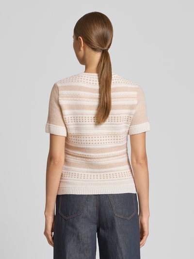 Marc Cain Strickpullover mit gerippten Abschlüssen Offwhite 5