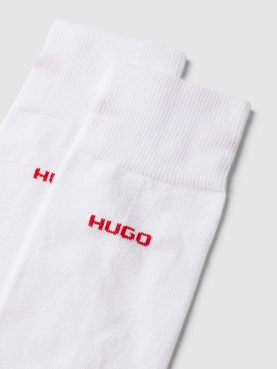 HUGO Socken mit Label-Detail im 2er-Pack Weiss 2