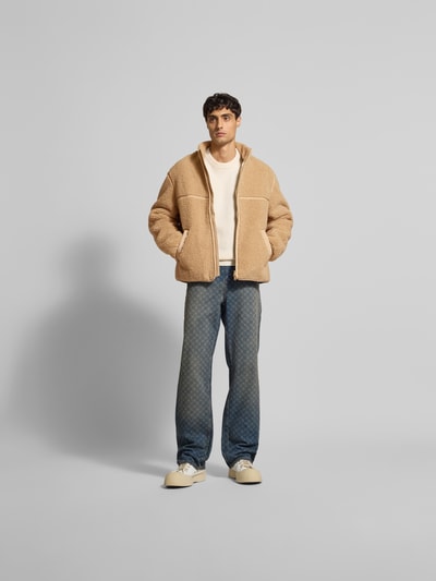 MAISON KITSUNÉ Jacke aus Teddyfell Beige 1