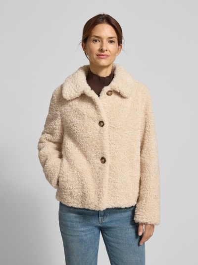 Fuchs Schmitt Kurtka o kroju regular fit z futerka z wykładanym kołnierzem Écru 4