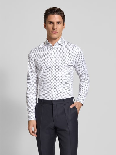 Jake*s Super Slim Fit Business-Hemd mit Haifischkragen Weiss 4