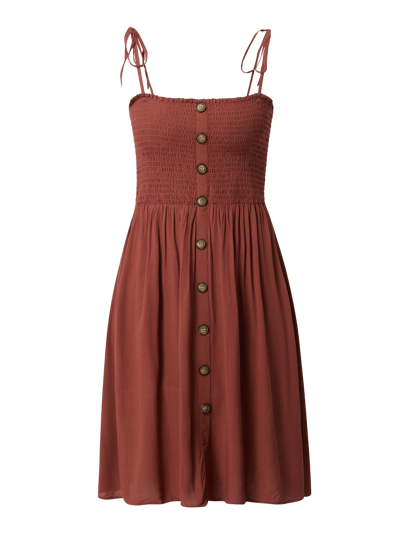 Only Kleid aus Viskose Modell 'Annika' Rostrot 2