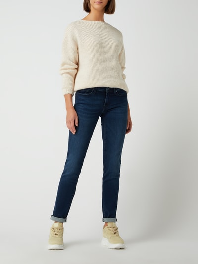 7 For All Mankind Skinny fit jeans met stretch, model 'Pyper' Donkerblauw - 1