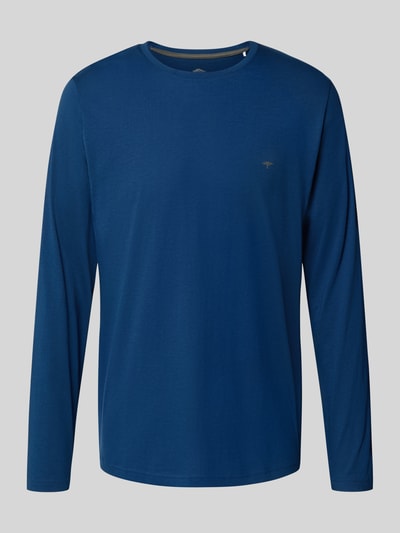 Fynch-Hatton Shirt met lange mouwen en logodetail Donkerblauw - 2