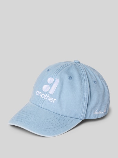 ANOTHER COTTON LAB Basecap mit Label-Stitching Hellblau 1