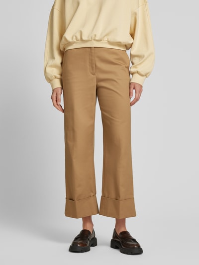 INFLUENCER'S CHOICE BY P&C* Spodnie o kroju tapered fit ze szlufkami na pasek Jasnobrązowy 4