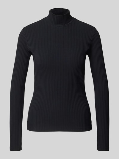 HUGO Longsleeve mit Stehkragen Modell 'Driza' Black 2