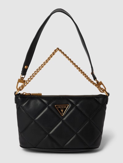 Guess Bucket bag in doorgestikte look, model 'CESSILY BUCKET' Zwart - 2