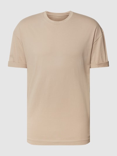 Drykorn T-Shirt mit fixierten Ärmelumschlägen Modell 'THILO' Beige 2