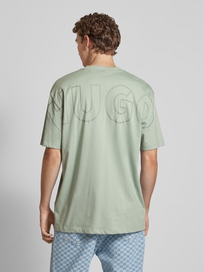 Hugo Blue T-Shirt mit Logo-Print Modell 'Nouveres' Mint 5