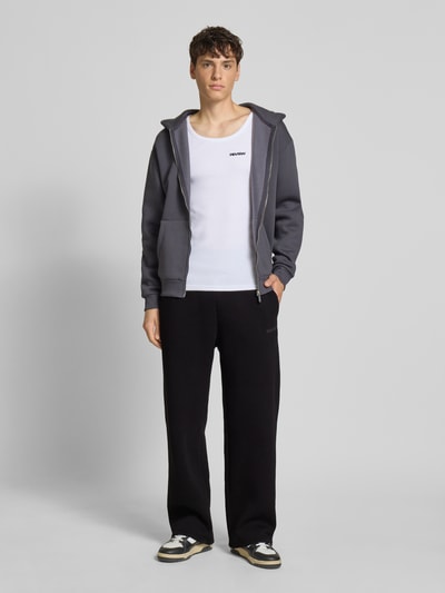 REVIEW Sweatpants mit elastischem Bund Black 1