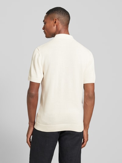 Mango Regular Fit Poloshirt mit Reißverschluss Offwhite 5