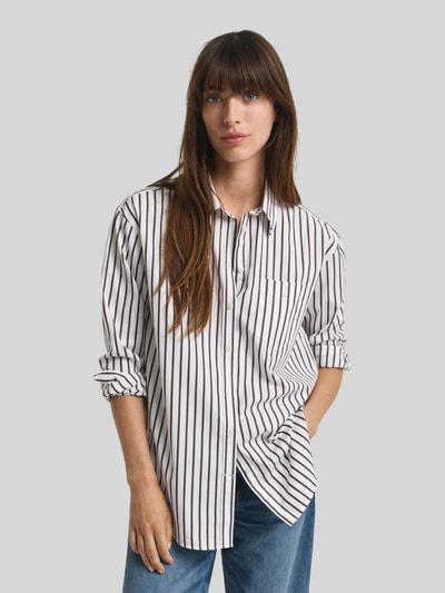 GANT Relaxed Fit Hemdbluse aus reiner Baumwolle  Dunkelbraun 4