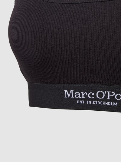 Marc O'Polo Biustonosz typu bralette z paskiem z logo Czarny 2