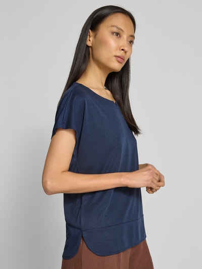 Tom Tailor T-shirt o kroju regular fit z mieszanki modalu Ciemnoniebieski 3