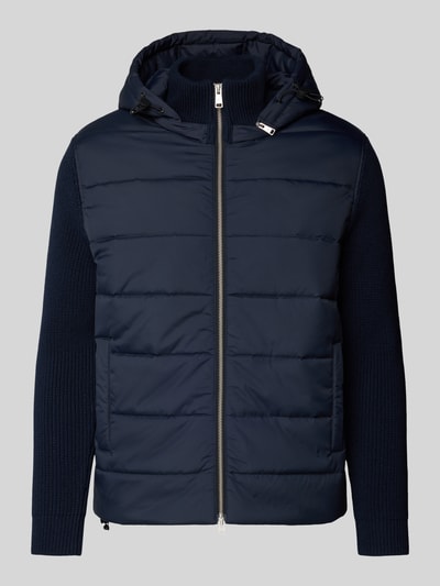 Marc O'Polo Regular fit gewatteerd jack van materiaalmix Marineblauw - 2