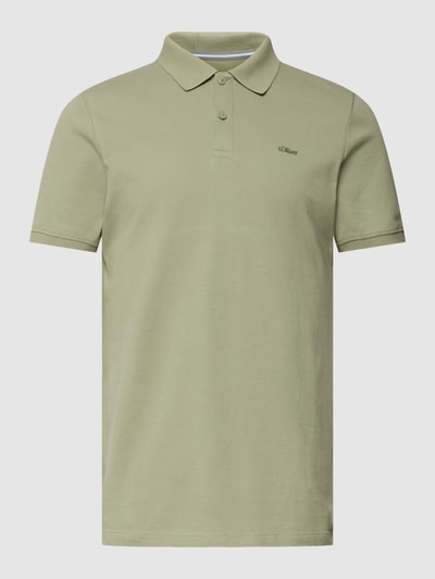 s.Oliver RED LABEL Koszulka polo z wyhaftowanym logo Khaki 2