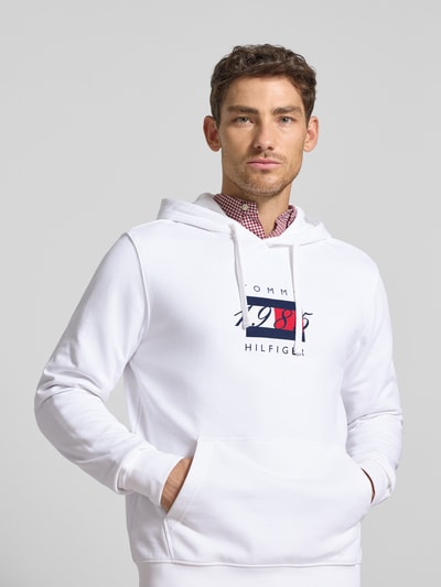 Tommy Hilfiger Regular fit hoodie van puur katoen Wit - 3