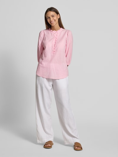 FREE/QUENT Regular fit blouse met 3/4-mouwen, model 'Rolly' Felroze - 1