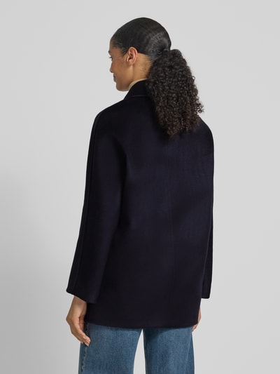 Max Mara Studio Regular Fit Mantel aus reiner Schurwolle Modell 'SHEREE' Marine 5