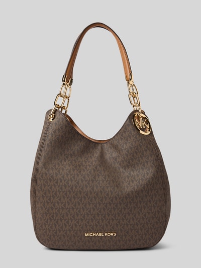 MICHAEL Michael Kors Handtasche mit Label-Applikation Modell 'LILLIE' Dunkelbraun 2