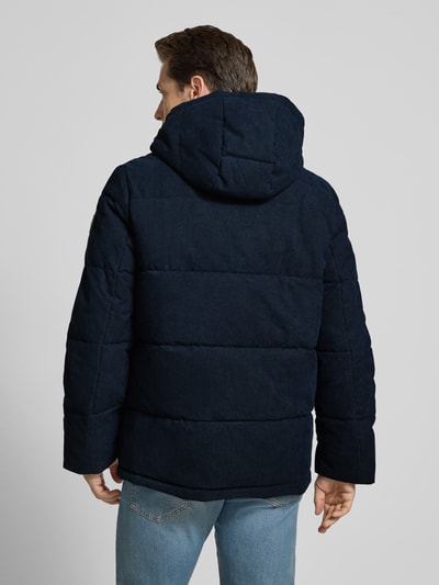 Tom Tailor Gewatteerd regular fit jack met afneembare capuchon Marineblauw - 5